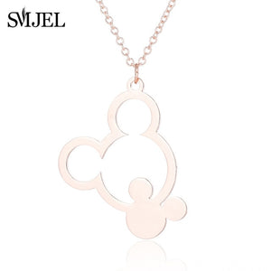 Minnie Mouse Necklace Collier Long Chain Jewelry