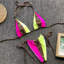 Load image into Gallery viewer, Bikinx Triangle leopard bikinis