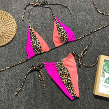 Load image into Gallery viewer, Bikinx Triangle leopard bikinis