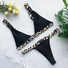 Load image into Gallery viewer, Bikinx Triangle leopard bikinis
