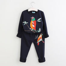 Load image into Gallery viewer, Girls Clothing Sets New Autumn Active girls clothes L Children Clothing Cartoon Print Sweatshirts+Pants Suit 3-7Y