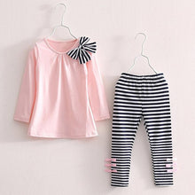 Load image into Gallery viewer, Girls Clothing Sets New Autumn Active girls clothes L Children Clothing Cartoon Print Sweatshirts+Pants Suit 3-7Y