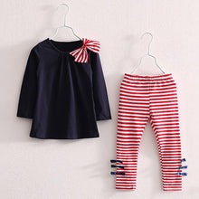 Load image into Gallery viewer, Girls Clothing Sets New Autumn Active girls clothes L Children Clothing Cartoon Print Sweatshirts+Pants Suit 3-7Y