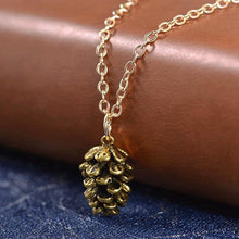 Load image into Gallery viewer, Fashion Pine Tree Specimen Necklace Jewrly Simple Trend Pine Tree Fruit Pendant Necklace  For Women Girl Gift