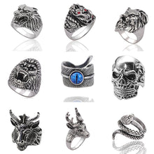 Load image into Gallery viewer, Gothic Punk Ring Men