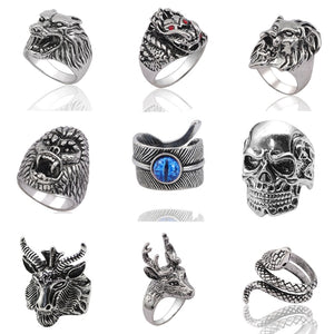 Gothic Punk Ring Men