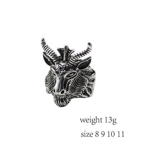 Gothic Punk Ring Men