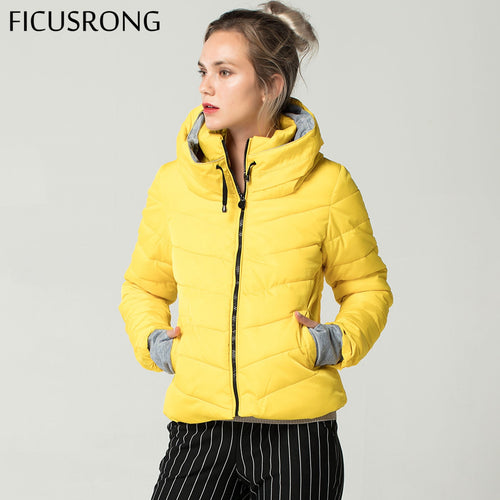 Women Autumn Winter Jacket Stand Collar