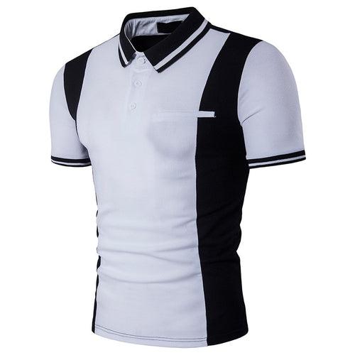 Men's Polo Shirt Black and White