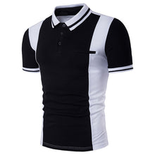 Load image into Gallery viewer, Men&#39;s Polo Shirt Black and White