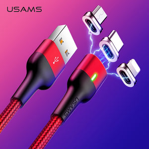 Magnetic Cable for iPhone xiaomi Huawei USAMS 3A Fast Charging