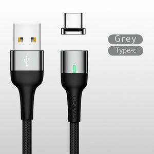 Magnetic Cable for iPhone xiaomi Huawei USAMS 3A Fast Charging
